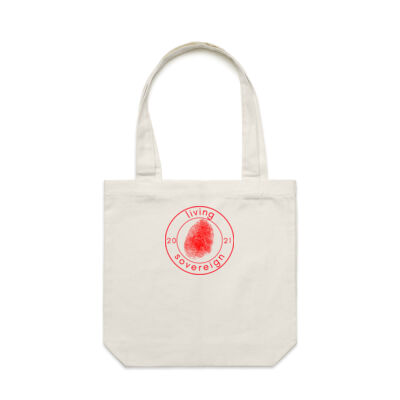 living sovereign 2021 - Carrie Tote Bag  Thumbnail