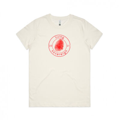 living sovereign 2021 - Womens Maple Organic Tee Thumbnail