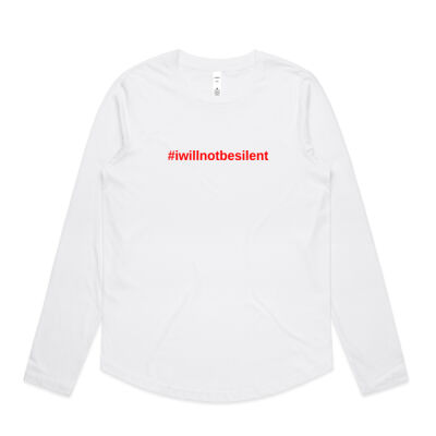 #iwillnotbesilent - Womens Curve Longsleeve Tee Thumbnail